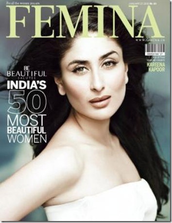  Kareena on Femina cover page