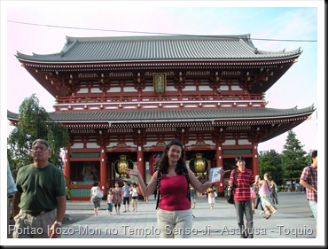 Portao Hozo-Mon no Templo Senso-Ji - Asakusa - Toquio