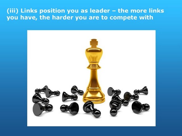 Links position you as leader