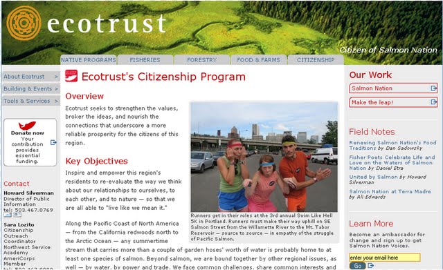 Ecotrust website