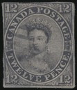 Canada 12 pence noir