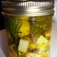 Garlic and Sage Marinated Cheese