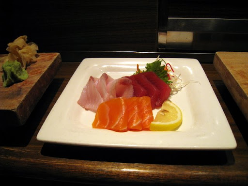 Charlies sashimi (FYI, this isnt all he ate! Hes a bottomless pit when it comes to sushi!)