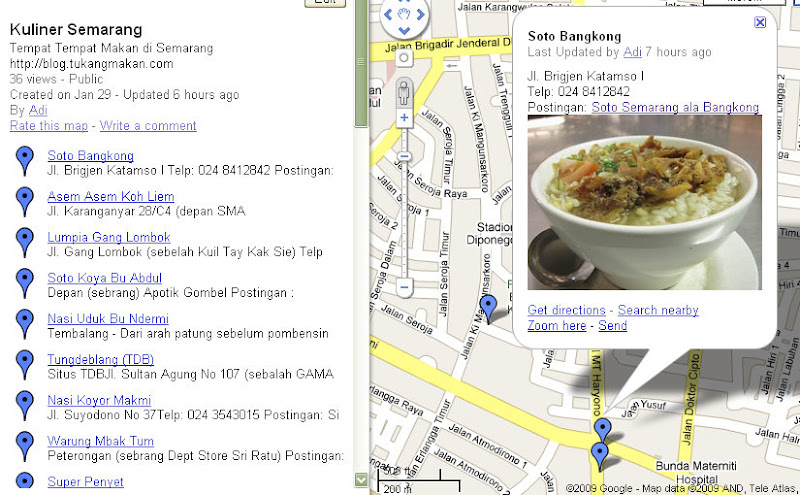 Peta Kuliner Semarang