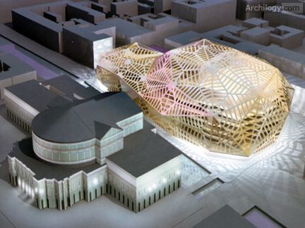 Aerial view of New Mariinsky Theater