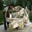 Steve with more modern art - he's photochopped his tan in LOL