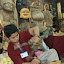 Inside the Handicraft workshop, all manner of creations await your purchase!