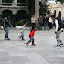 Some of the local kids attempting their first roller blading lesson; not too many tears and plenty of smiles!