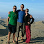 Chris, our adopted travelling companion in Huacachina, me and Lynette.