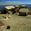 Isla Uros Manco Papac, with 35 inhabitants and eight families living here.