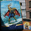 The back of our far from luxury 20hr bus from La Paz to Rurrenabaque, proudly depicting Thor the Thundergod. On the right is another bus, with an ass kicking fellow from Dragonball Z.