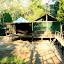 Our lodge, kept entertained by dancing squirrel monkeys, noisy howlers, fast lizards, bastard mosquitoes, inquisitive owls and lots more...