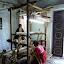 We were then taken to some of the oldest silk weaving machines in the world, imported from Yorkshire and still used (as a tourist trap) in Aurangabad.