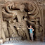 Underneath the second room pictured before is this beautiful relief of Shiva.