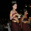 An entire royal ensemble took to the stage in a variety of outfits. They must have been freezing!