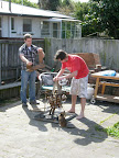 Preping the brazier
