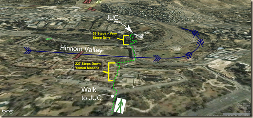 3D Map of Hinnom Valley