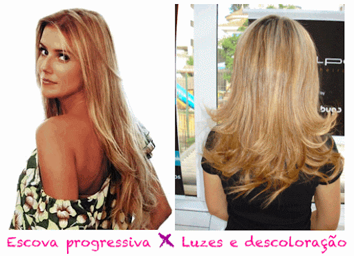 luzes%20e%20descoloração Escova progressiva x Luzes e descoloração