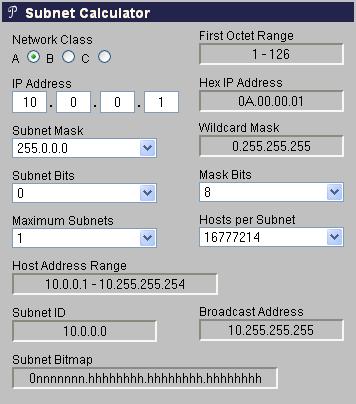 Ranjan Mantri: IP Subnet Calculator
