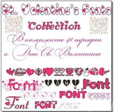 Fonts for Valentine Day nicegfx.com