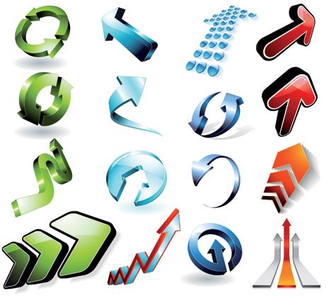 3D Arrows nicegfx.com