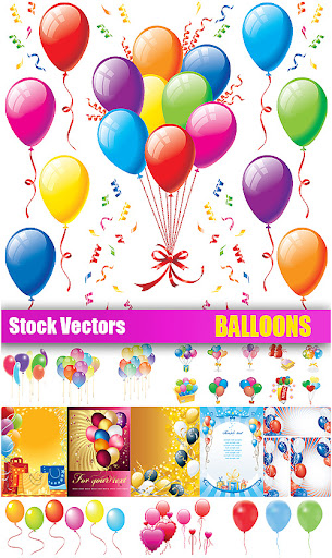 Stock Vectors - Balloons