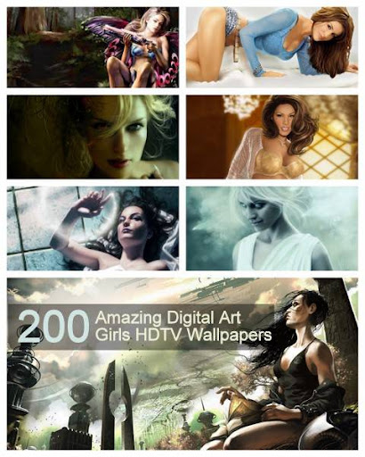 200 Amazing Digital Art Girls HDTV Wallpapers nicegfx.com