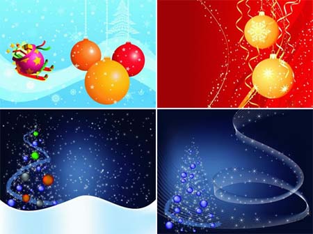 Christmas Vector Backgrounds nicegfx.com