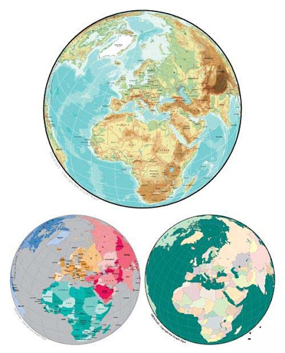 Europe Globes Vector nicegfx.com