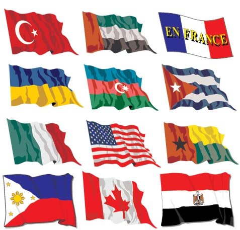 World+flags+vector