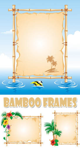 Bamboo Frames Vector nicegfx.com
