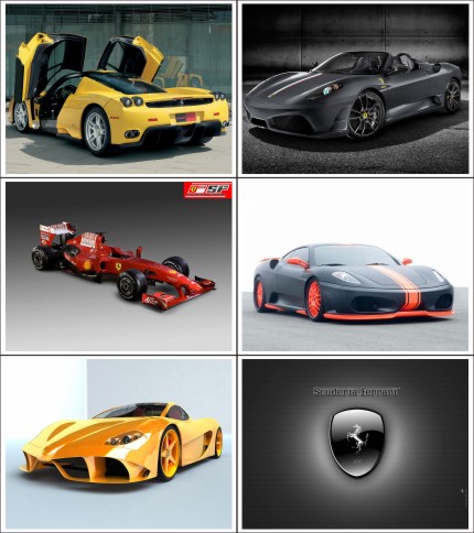 Wallpaper with the image of Ferrari  nicegfx.com