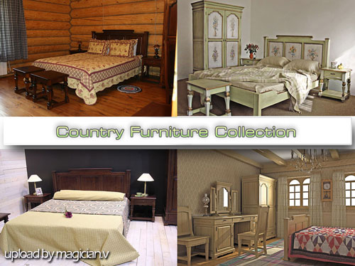 3D models of Country Furniture  nicegfx.com