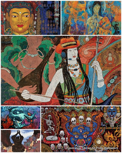 40 Fascinating Tibetan Art Prints Wallpapers nicegfx.com