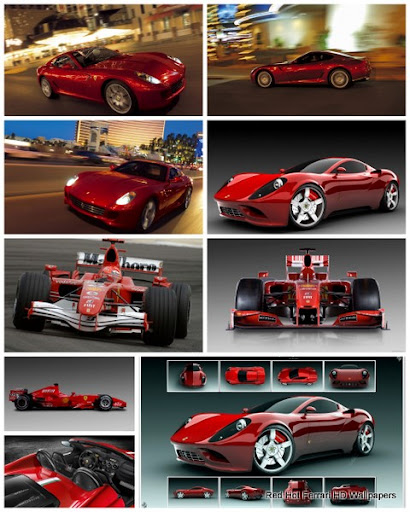 Red Hot Ferrari HD Wallpapers Download Graphic Art Flash Stock