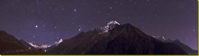 Cielo stellato Himalaya