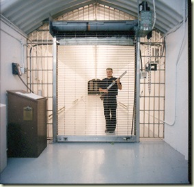 Guard at the Perpetual Storage vault Guard at the Perpetual Storage vault