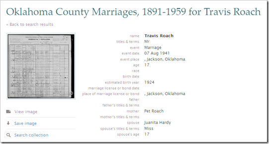 The index states that these two were married