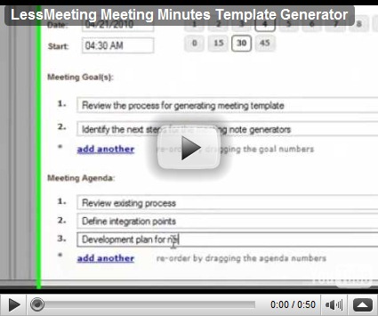 Meeting Minutes Template in