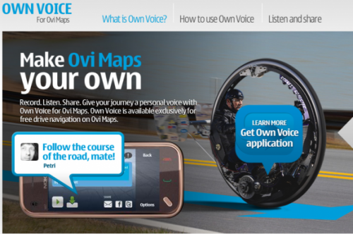 Nokia Own Voice 580x386 e1273018776526 Nokia presents users with their own voice features to Ovi Maps