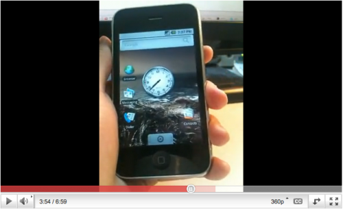 iphone 3g android e1273278673339 Android successfully installed on the iPhone