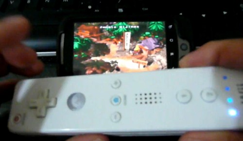 GN1 Wii Playing games, in the Nexus One use of the Wii controller