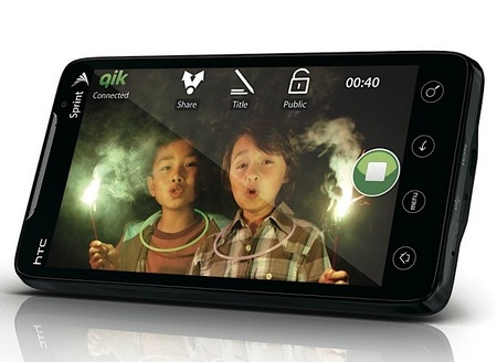 Sprint HTC EVO 4G Android Superphone horizontal HTCs Android based 4G Mobile EVO latest and Sprint launched the first in the World
