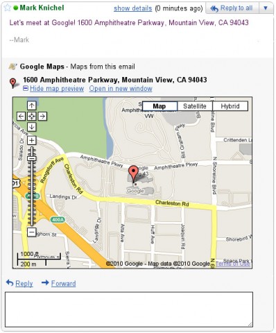 Gmail-maps-and-Buzz Gmail maps and Buzz Google Map new version features add Gmail, and Buzz