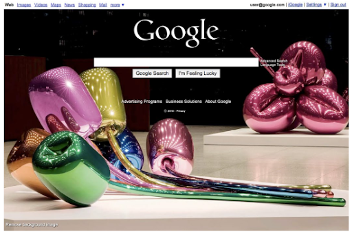 Google Homepage Google So Similar Bing?
