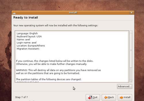 Ubuntu 78602992xg9 Linux Ubuntu 8.10 installation steps