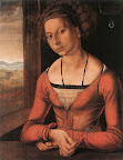 Portrait of a Young Furleger with Her Hair Done Up, by Albrect Dürer (1497)