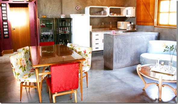 Casa de cimento queimado