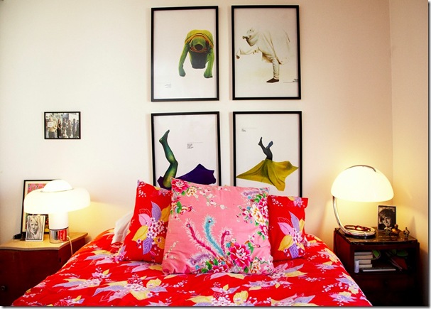 Colcha coloridíssima via The Selby