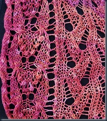 Syncopated Lace shawl example